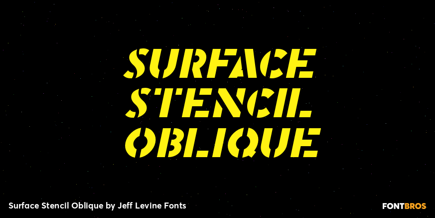 Surface Stencil Oblique Poster