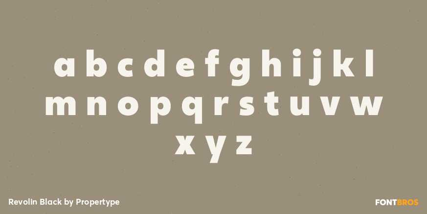 Revolin Black Font Poster #3