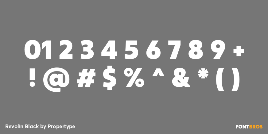 Revolin Black Font Poster #4