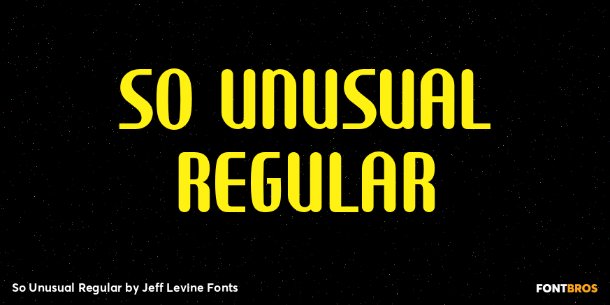 So Unusual Regular Poster