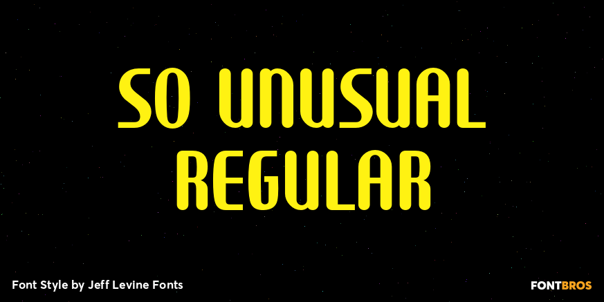 So Unusual Regular Poster