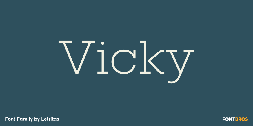 Vicky Font Poster