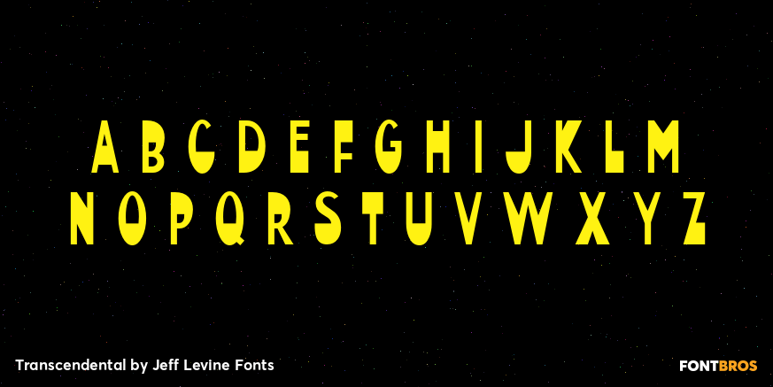 Transcendental Font Poster #3