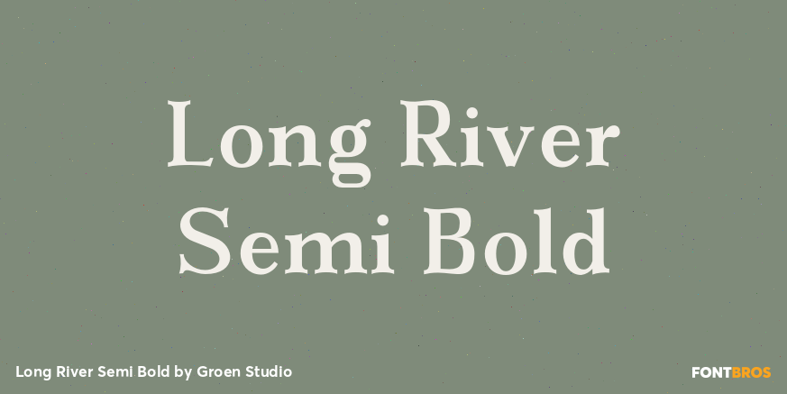Long River Semi Bold Poster