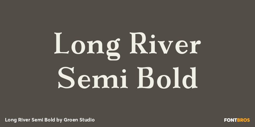 Long River Semi Bold Poster