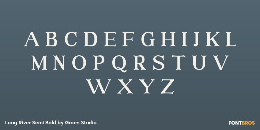 Long River Semi Bold Font Poster #2