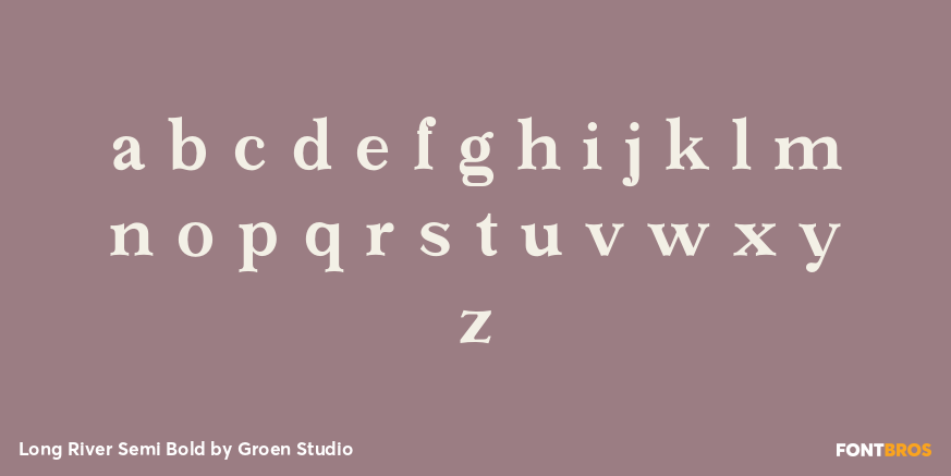 Long River Semi Bold Font Poster #3