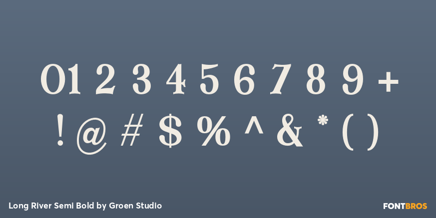 Long River Semi Bold Font Poster #4
