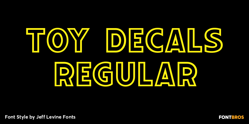 Toy Decals Regular Font Poster #1