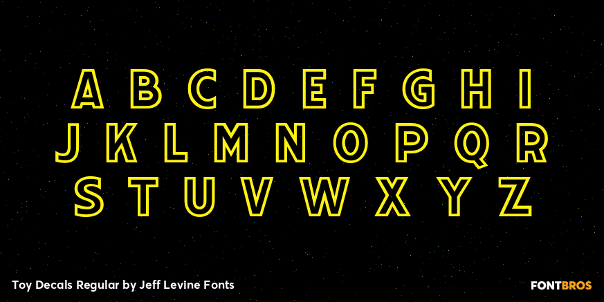 Toy Decals Regular Font Poster #2