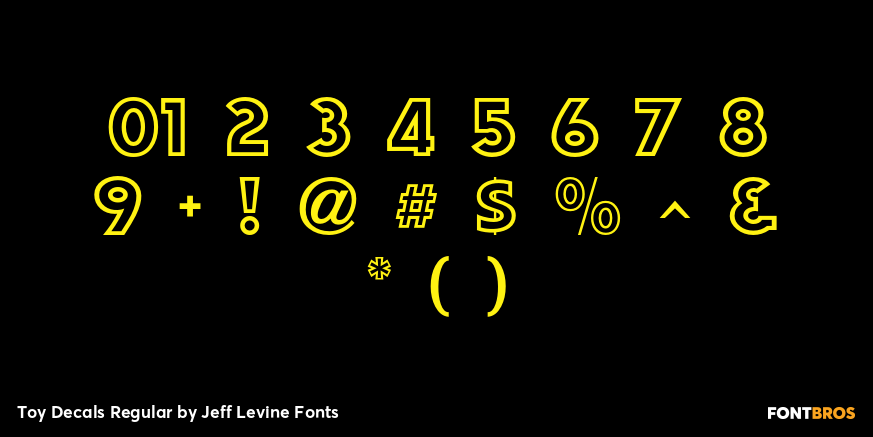 Toy Decals Regular Font Poster #4