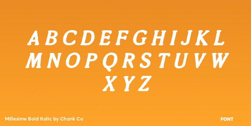 Millesime Bold Italic Font Poster #2