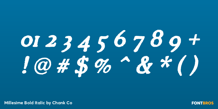 Millesime Bold Italic Font Poster #4