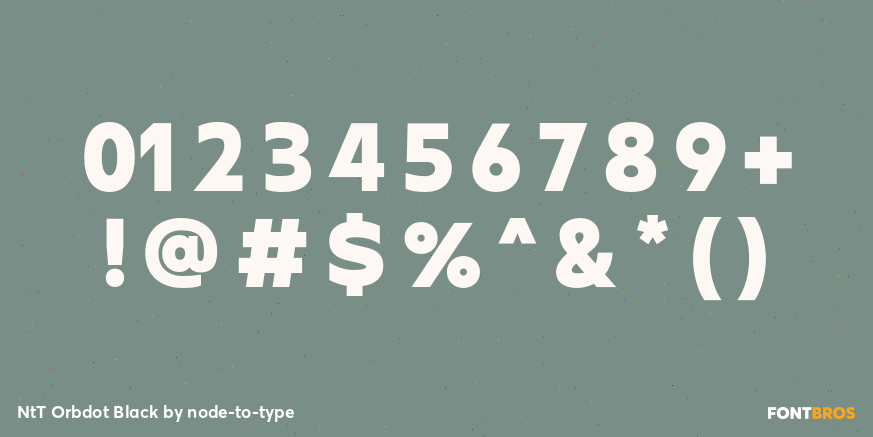 NtT Orbdot Black Font Poster #1