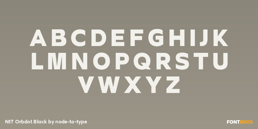 NtT Orbdot Black Font Poster #1