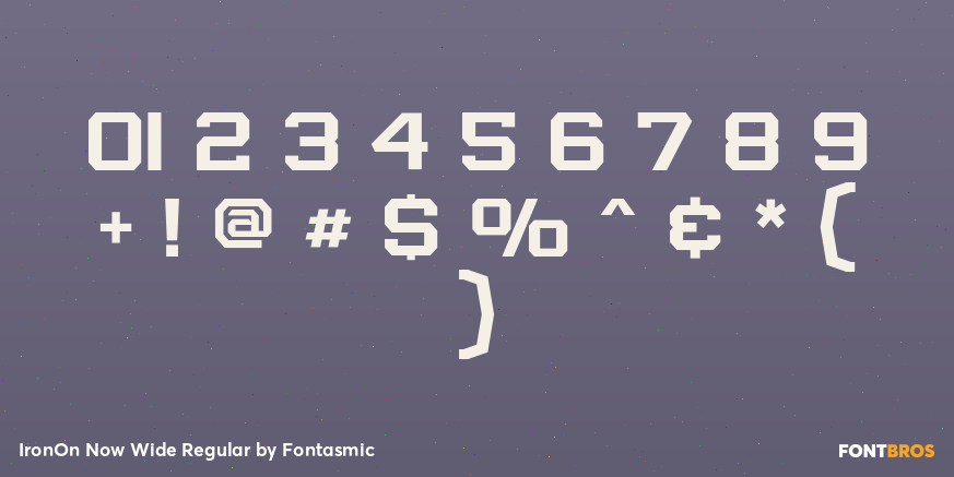 IronOn Now Wide Regular Font Poster #4