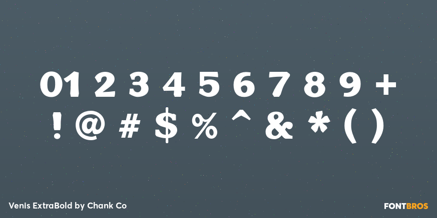 Venis ExtraBold Font Poster #4