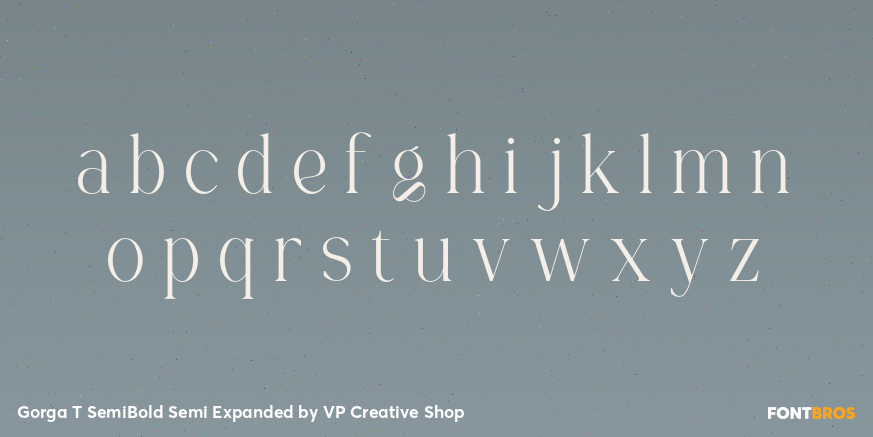 Gorga T SemiBold Semi Expanded Font Poster #3