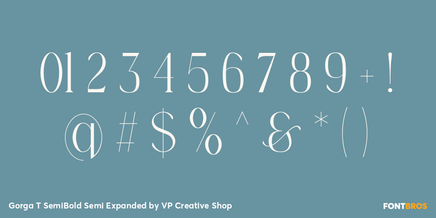 Gorga T SemiBold Semi Expanded Font Poster #4