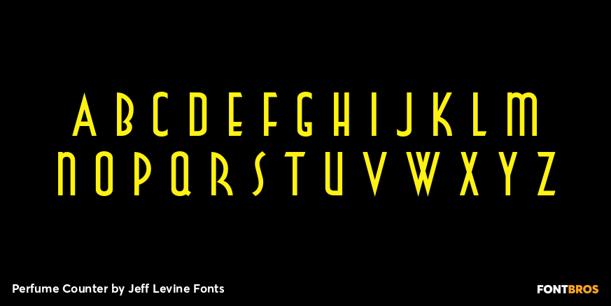 Perfume Counter Font Poster #3