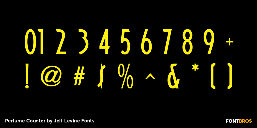 Perfume Counter Font Poster #4