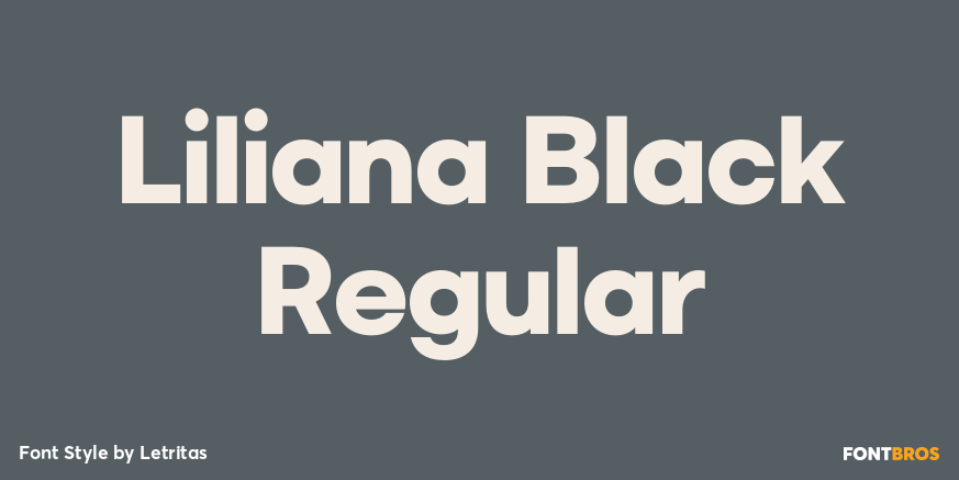 Liliana Black Regular Poster