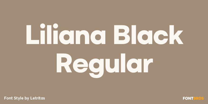 Liliana Black Regular Poster