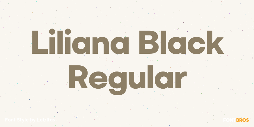 Liliana Black Regular Poster