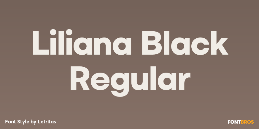 Liliana Black Regular Poster