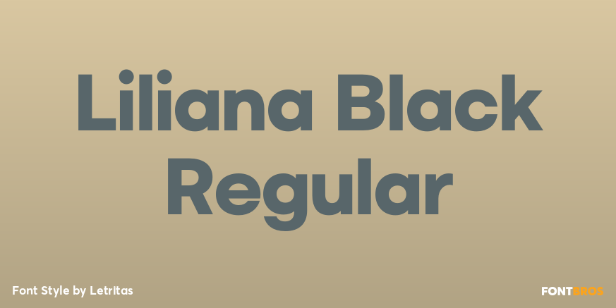 Liliana Black Regular Poster