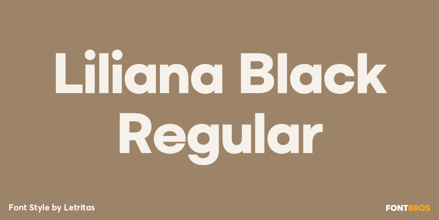 Liliana Black Regular Poster