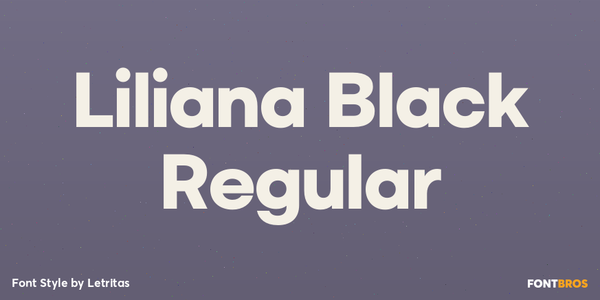 Liliana Black Regular Poster