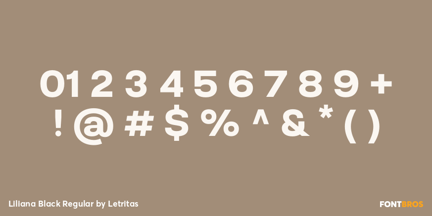 Liliana Black Regular Font Poster #1