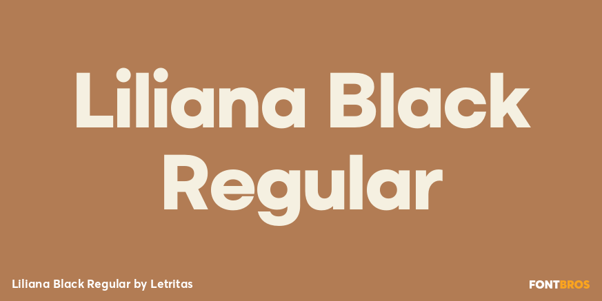 Liliana Black Regular Poster