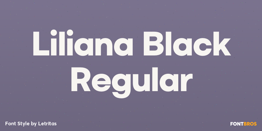 Liliana Black Regular Poster