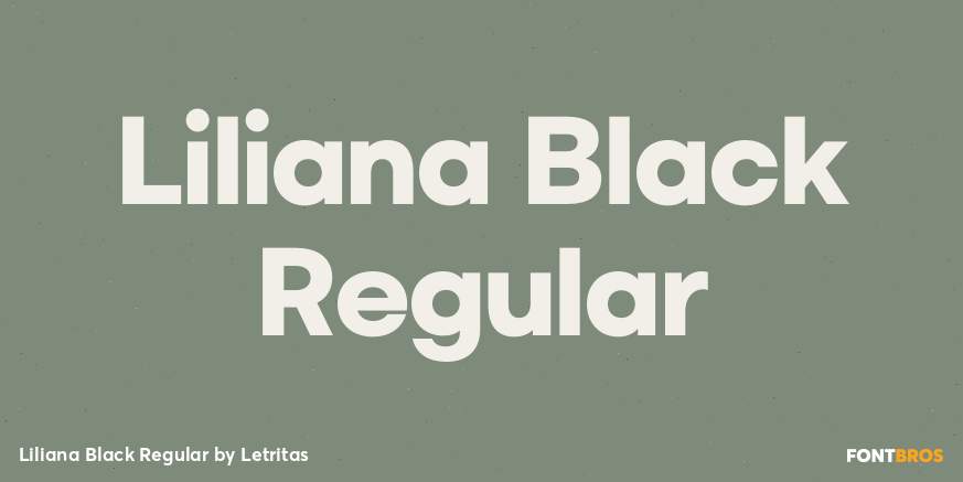 Liliana Black Regular Poster