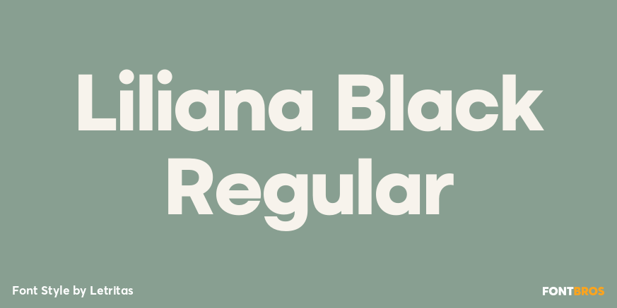 Liliana Black Regular Poster