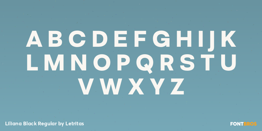 Liliana Black Regular Font Poster #2
