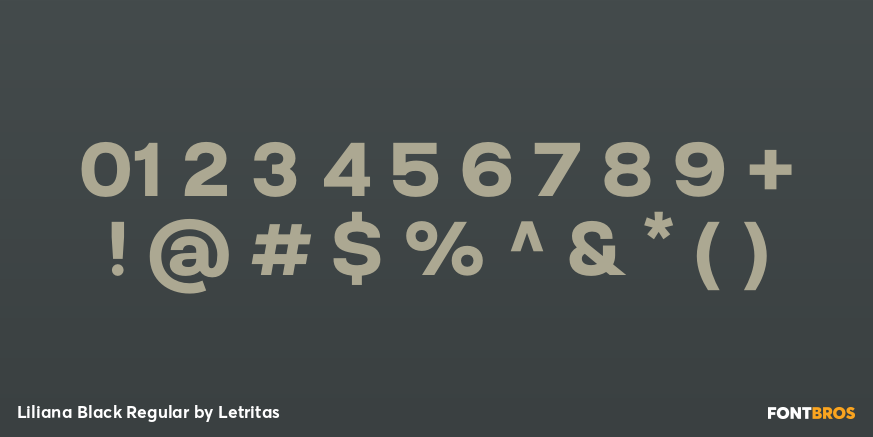 Liliana Black Regular Font Poster #4