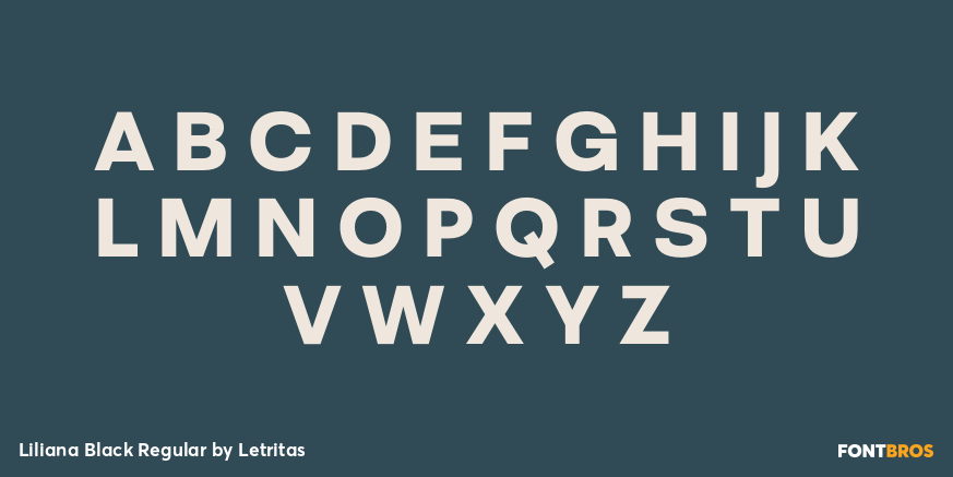 Liliana Black Regular Font Poster #1