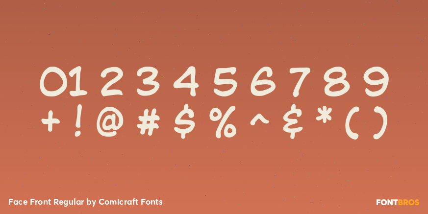 Face Front Regular Font Poster #4