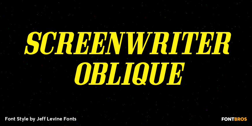 Screenwriter Oblique Poster