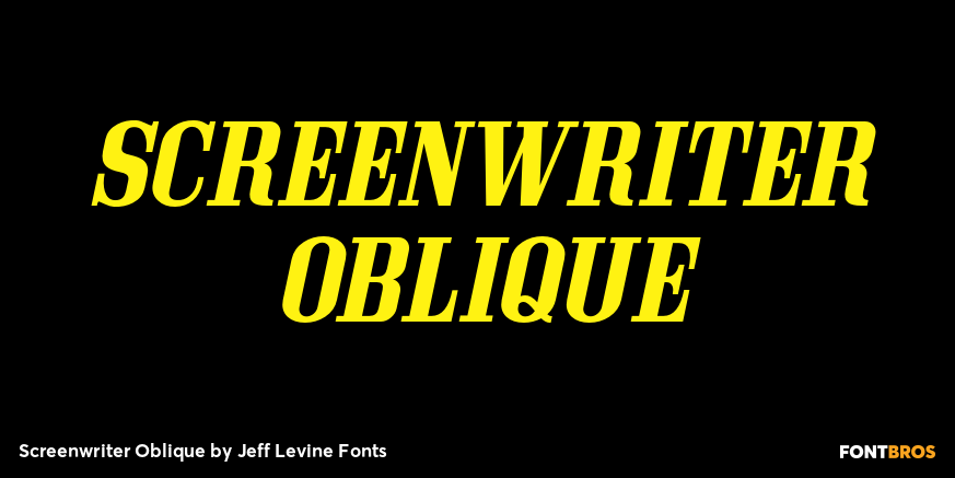 Screenwriter Oblique Poster