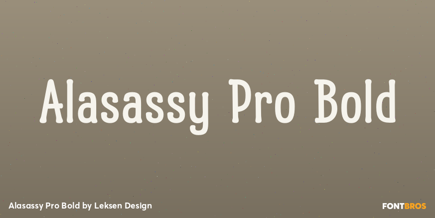 Alasassy Pro Bold Poster
