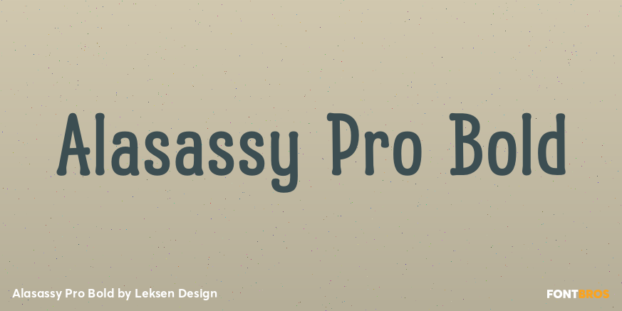 Alasassy Pro Bold Poster