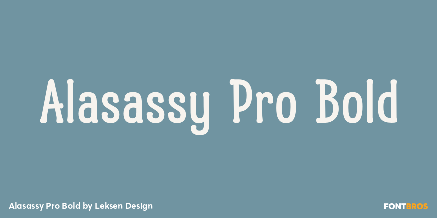 Alasassy Pro Bold Poster