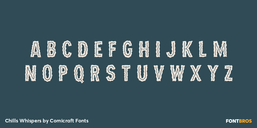 Chills Whispers Font Poster #3