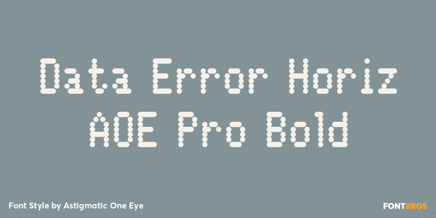 Data Error Horiz AOE Pro Bold Poster