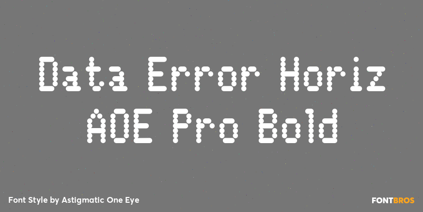 Data Error Horiz AOE Pro Bold Poster