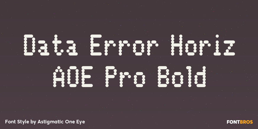 Data Error Horiz AOE Pro Bold Poster
